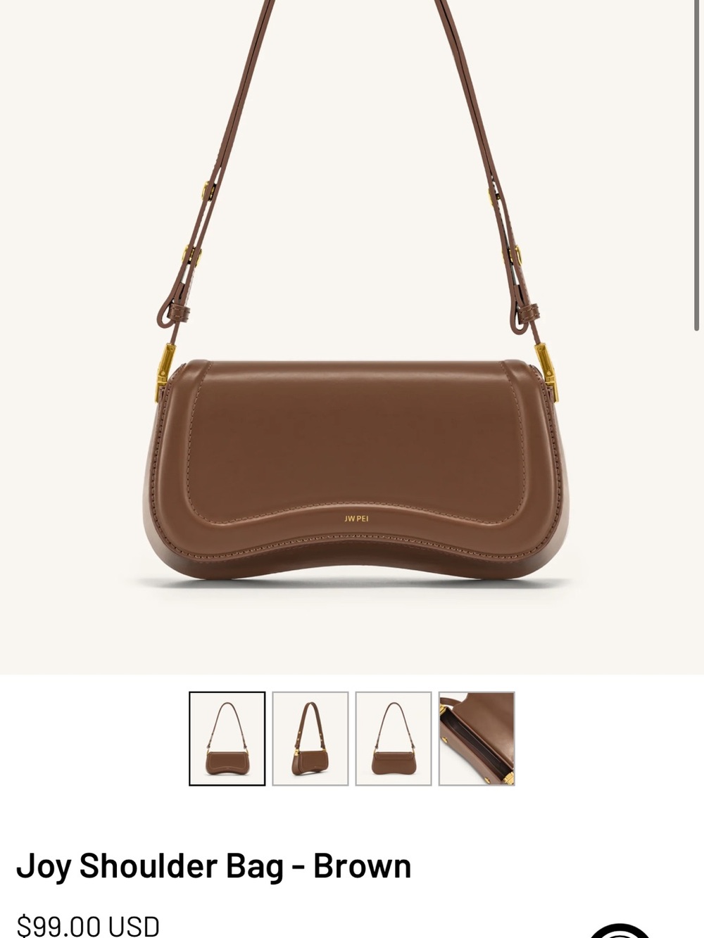 JW PEI Joy Shoulder Bag in Brown